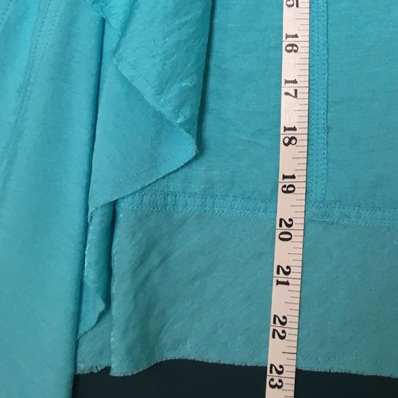 dressy Chico's aqua blue jacket - Picture 7 of 12